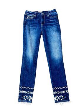 Anthropologie Driftwood Colette denim jeans size 26 New dark wash